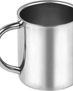 7oz / 210ml Mug, Double Walled Coffee Mug with Handle, Stainless Steel Shatterproof Tea Cups for Kids Camping Mugs, Pack of 1