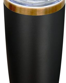 20 oz Tumblers Stainless Steel Tumbler with Lid and Straw Insulated Coffee Mug for Laser Graving 20oz Powder Coated Cup(Black,1 pack)