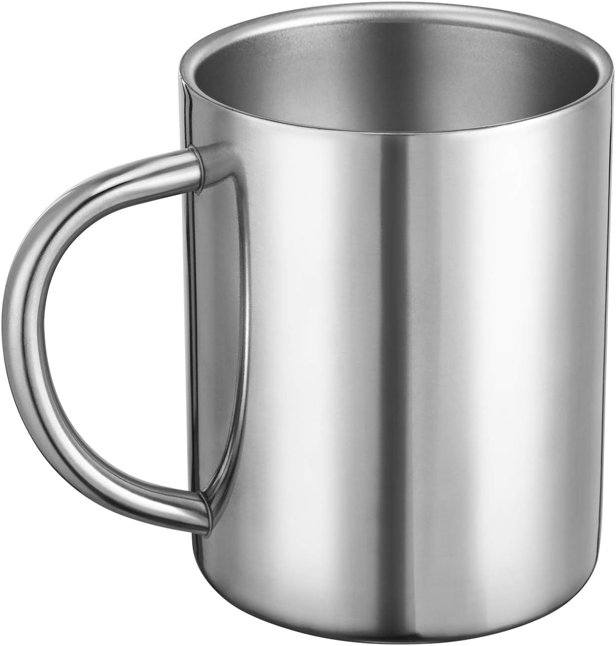 13.5oz / 400ml Double Walled Coffee Mug, Stainless Steel Tea Cups, Travel Camping Mugs